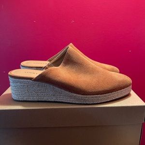 Lucky Brand suede mules. Size 8. Worn once.